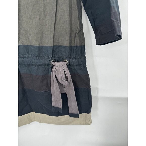 Hoss Entropia Lagenlook 3/4 Sleeve Shift Stripe Colorblock Mini Dress - Picture 5 of 10